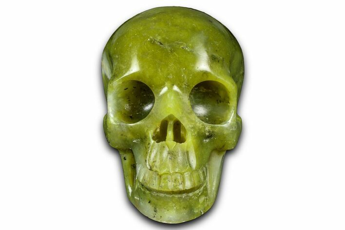 Realistic Jade (Nephrite) Skull #382099